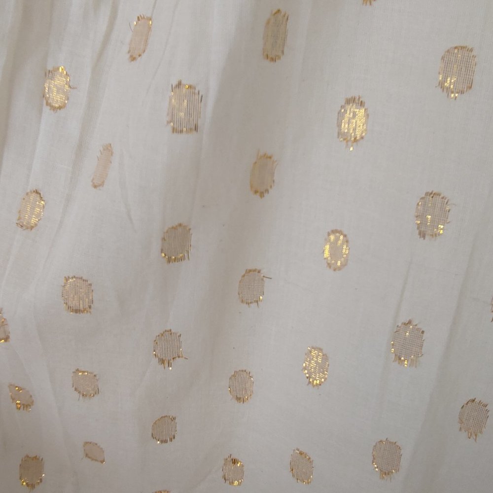 NAOO - Cream color tunic with golden accents. - Picture 7 of 10